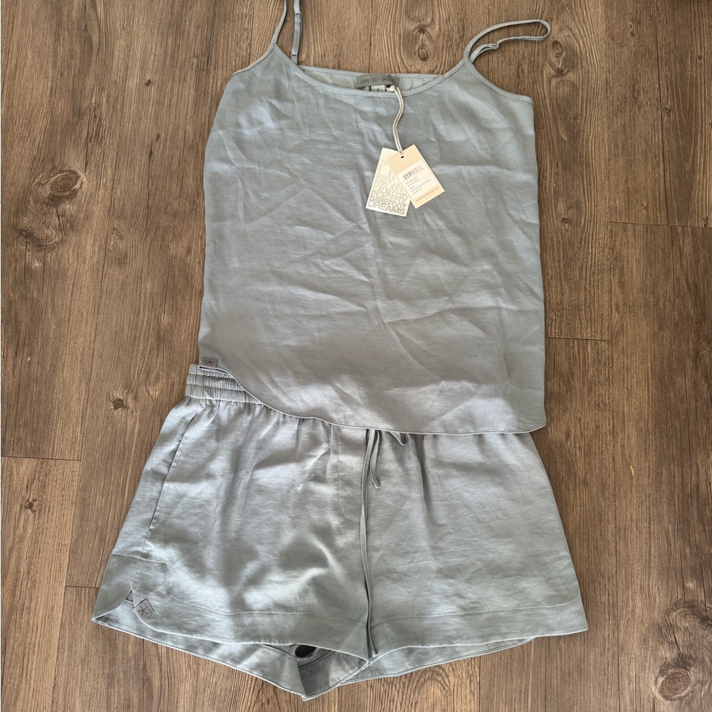 Barefoot Dreams Blue Tank and Shorts Set